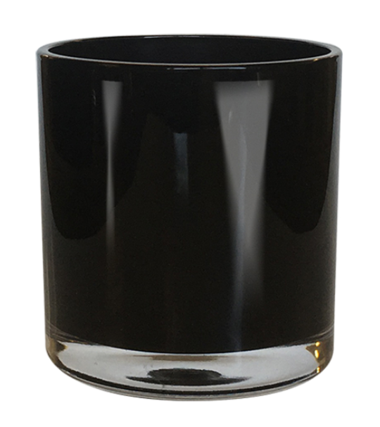 Black Gloss Candle Jar Tumbler Large