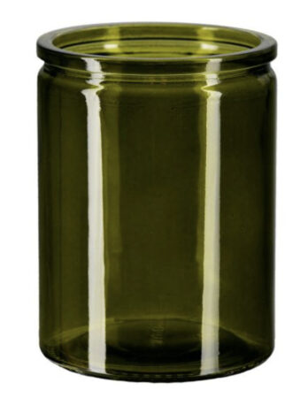 Calypso Glass Candle Jar with Airtight Glass Lid 12 oz - Glassnow